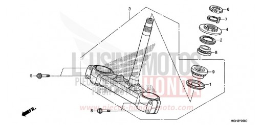 STEERING STEM VFR1200XDD de 2013